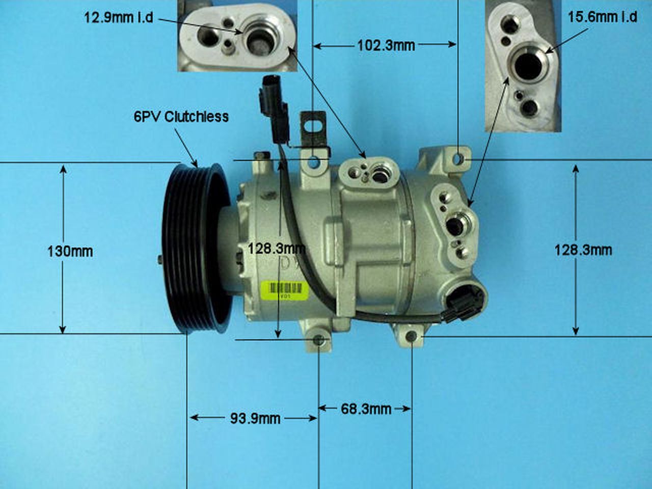 Aircon Compressor Genuine OE DOOWON – AutoAir 14-9776