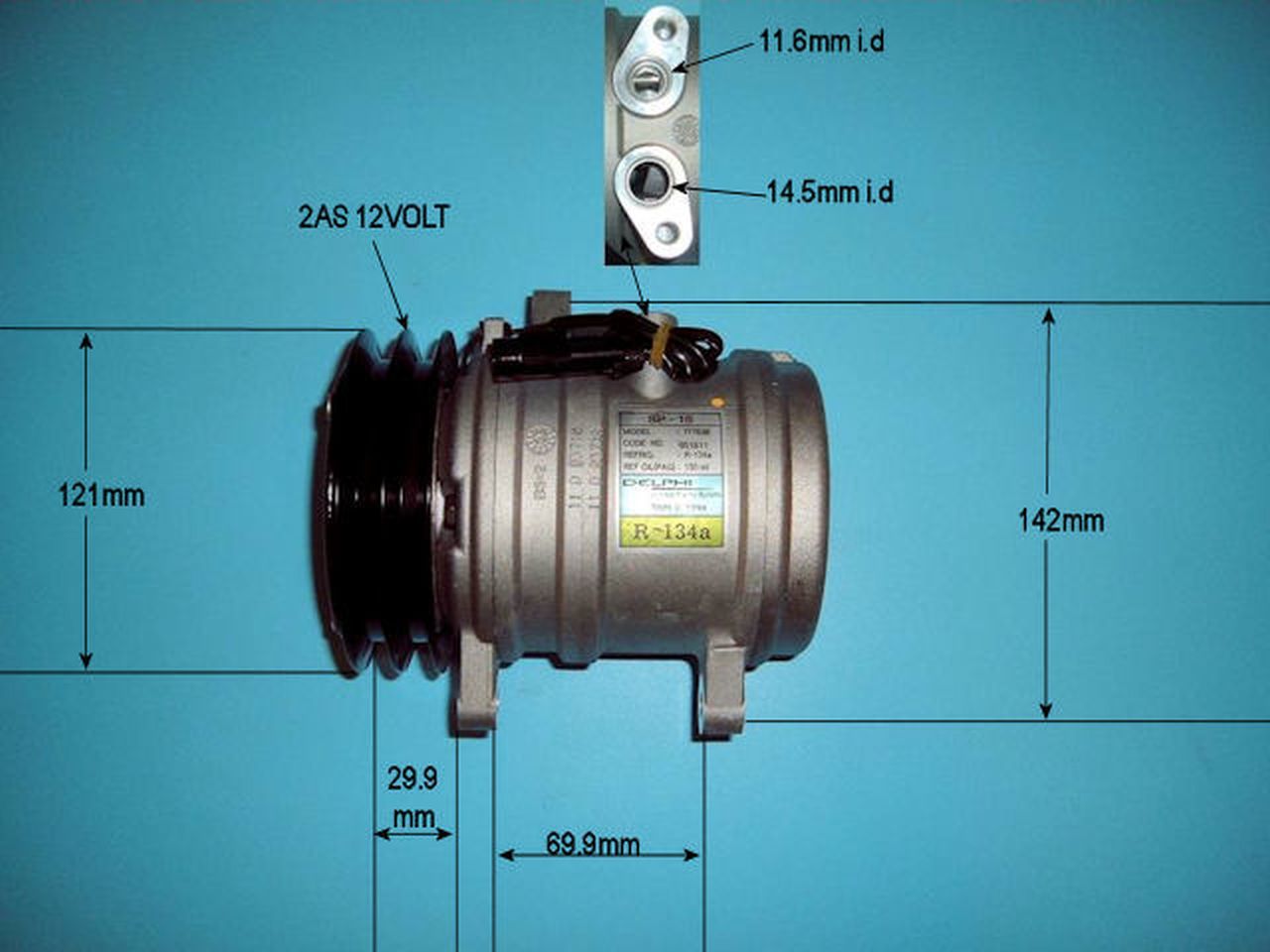 Aircon Compressor Genuine OE DELPHI/HARRISON – AutoAir SSP015155