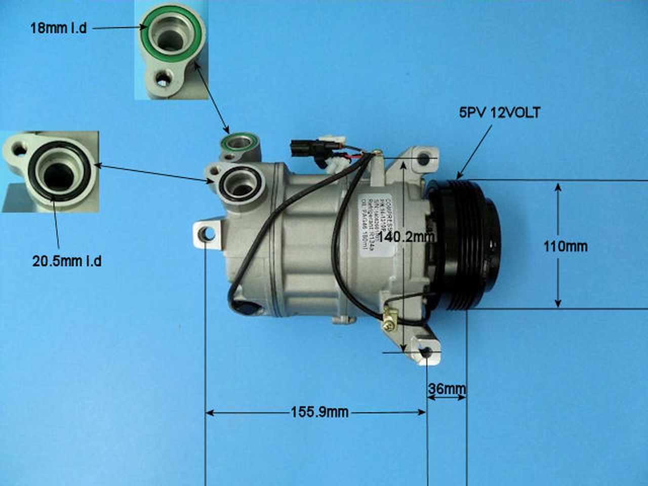 Aircon Compressor Aftermarket Quality – AutoAir 14-1310P