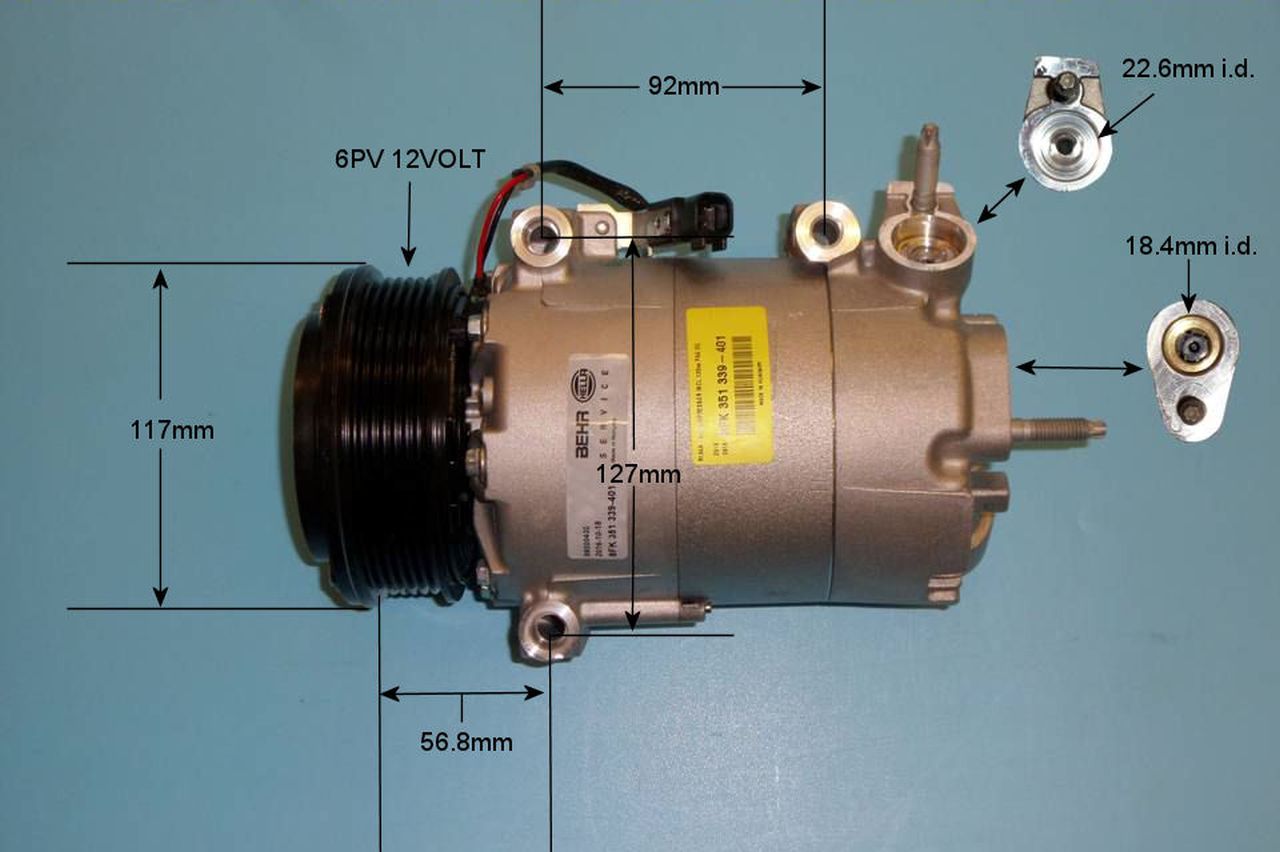 Aircon Compressor Genuine OE VISTEON – AutoAir 14-9680