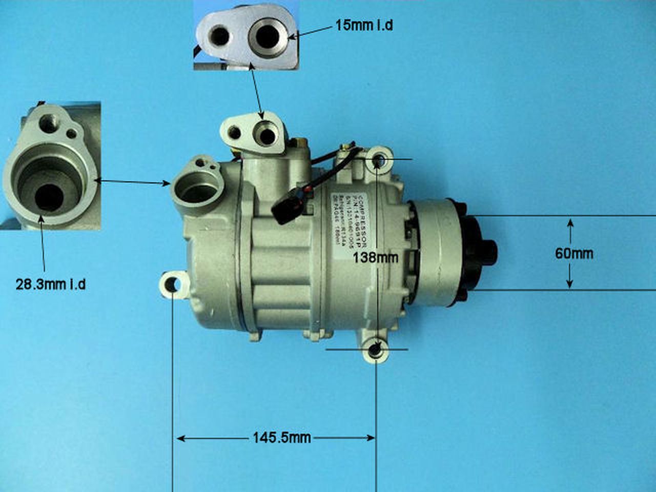 Aircon Compressor Aftermarket Quality – AutoAir 14-9725P