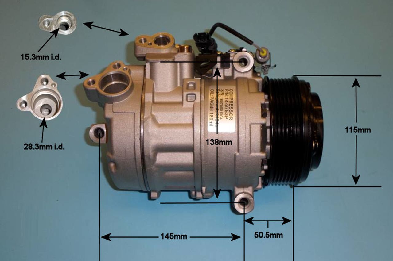 Aircon Compressor Aftermarket Quality – AutoAir 14-9753P