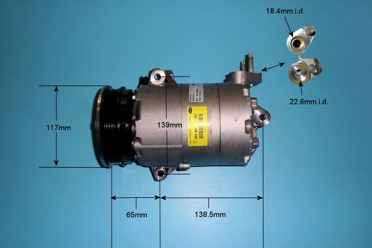 Aircon Compressor Genuine OE VISTEON – AutoAir 14-9787