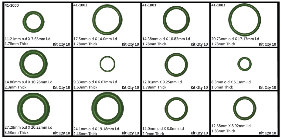 Auto Air O-Ring Kit 120pc 43-AAG0357B