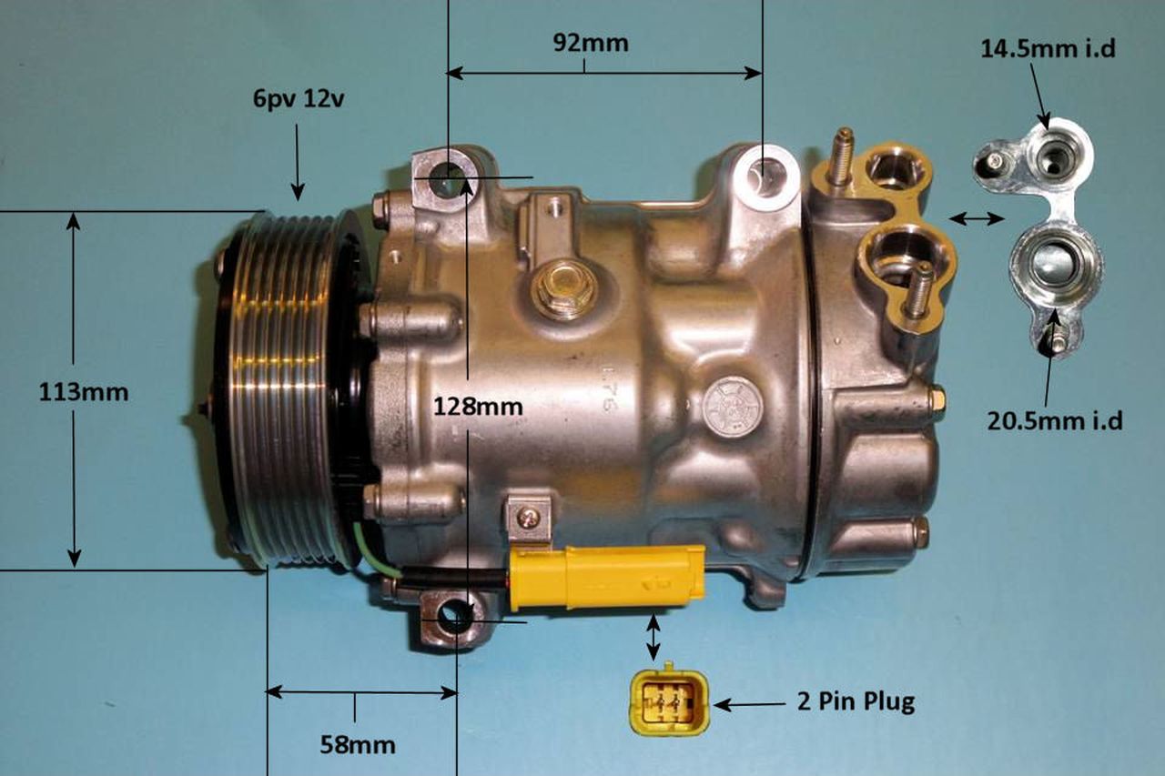 Aircon Compressor Genuine OE SANDEN – AutoAir 14-1864