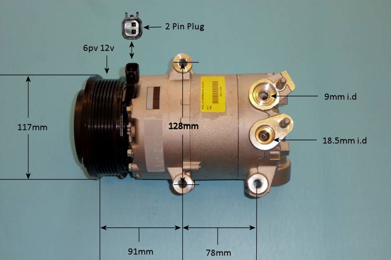 Aircon Compressor Genuine OE VISTEON – AutoAir 14-7008