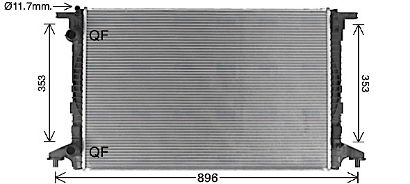 AVA Coolant Radiator AI2440