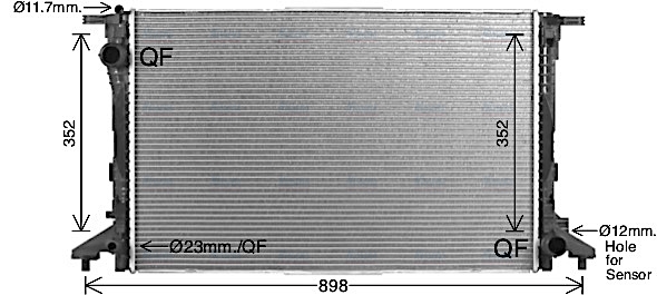 AVA Coolant Radiator AI2441