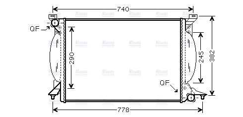 AVA Coolant Radiator AIA2206