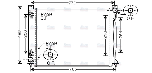 AVA Coolant Radiator AIA2232