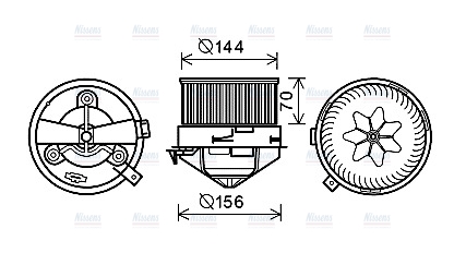 AVA Cabin Fan Blower Motor AL8137