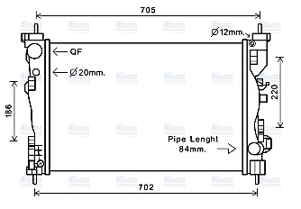 AVA Coolant Radiator ALA2120
