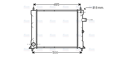 AVA Coolant Radiator AU2097