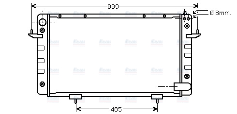 AVA Coolant Radiator AU2099