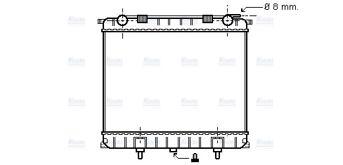 AVA Coolant Radiator AU2125