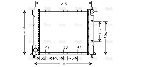 AVA Coolant Radiator AU2150