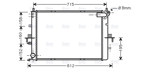 AVA Coolant Radiator AU2152