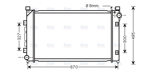 AVA Coolant Radiator AU2163