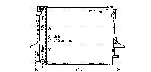 AVA Coolant Radiator AU2198