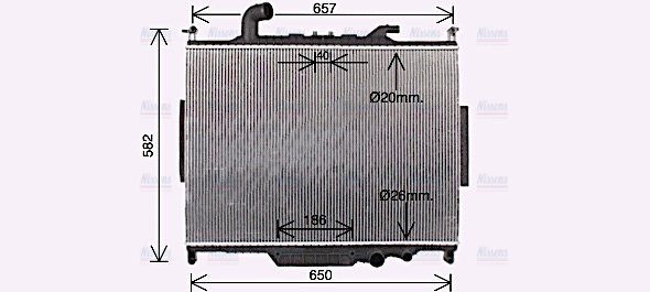 AVA Coolant Radiator AU2336