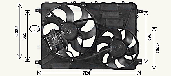 AVA Radiator Cooling Fan AU7506