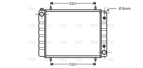 AVA Coolant Radiator AUA2084