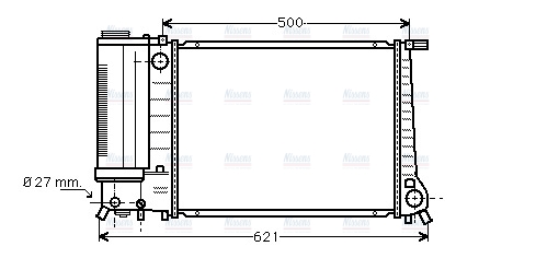 AVA Coolant Radiator BW2101