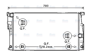 AVA Coolant Radiator BW2447