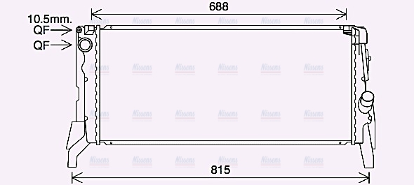 AVA Coolant Radiator BW2569