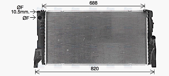 AVA Coolant Radiator BW2585