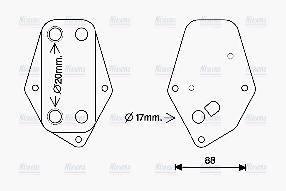 AVA Oil Cooler BW3557