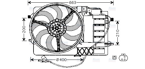 AVA Radiator Cooling Fan BW7506
