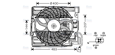 AVA Radiator Cooling Fan BW7510
