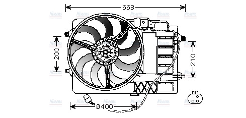 AVA Radiator Cooling Fan BW7516