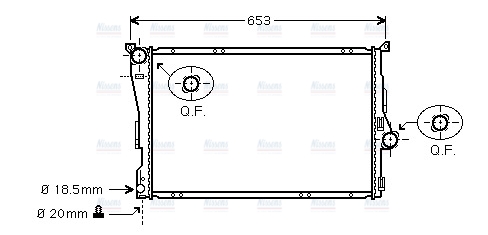 AVA Coolant Radiator BWA2205