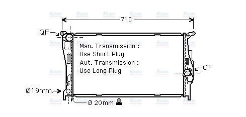 AVA Coolant Radiator BWA2293