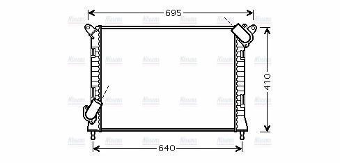 AVA Coolant Radiator BWA2307