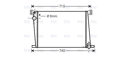 AVA Coolant Radiator BWA2356