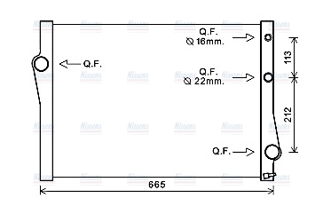 AVA Coolant Radiator BWA2471