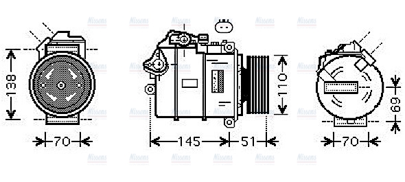 AVA Aircon Compressor BWAK384
