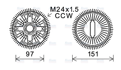 AVA Fan clutch BWC392