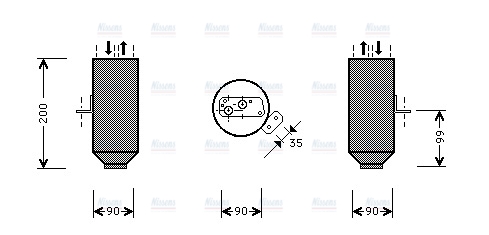 AVA Aircon Receiver Dryer Filter BWD217