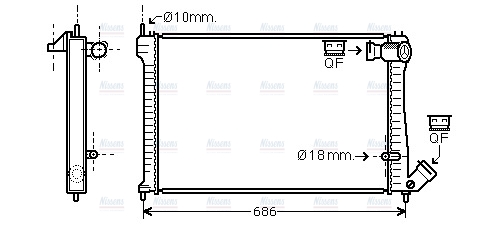 AVA Coolant Radiator CN2101