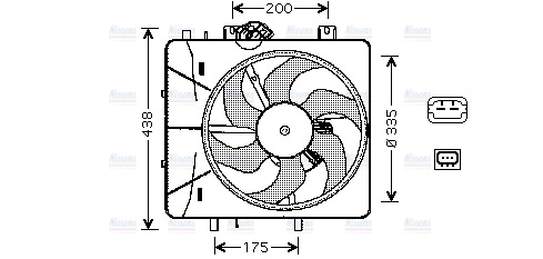 AVA Radiator Cooling Fan CN7527