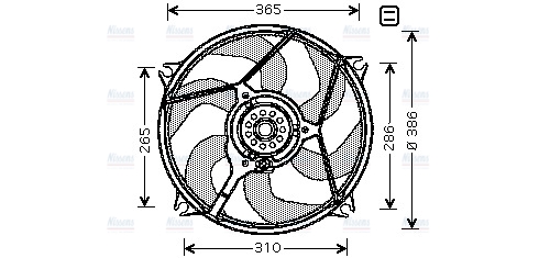 AVA Radiator Cooling Fan CN7529