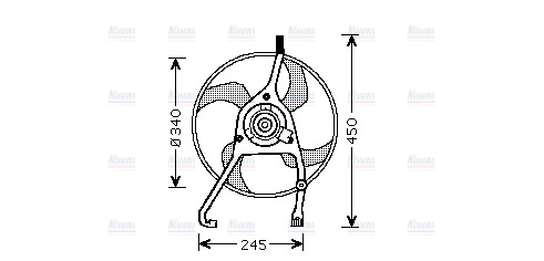 AVA Radiator Cooling Fan CN7538