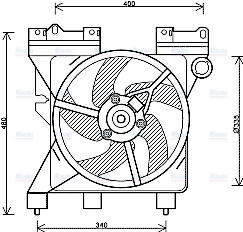 AVA Radiator Cooling Fan CN7547
