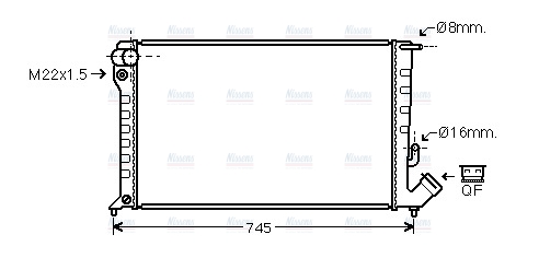 AVA Coolant Radiator CNA2151