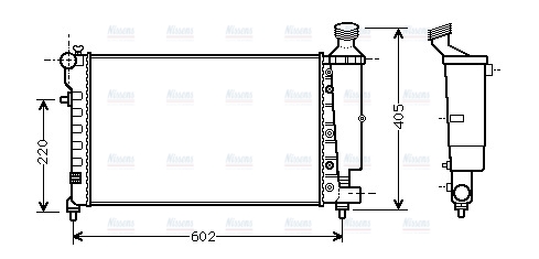 AVA Coolant Radiator CNA2196