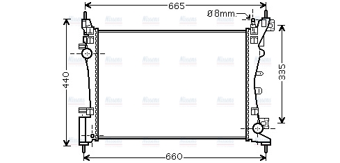 AVA Coolant Radiator CNA2261